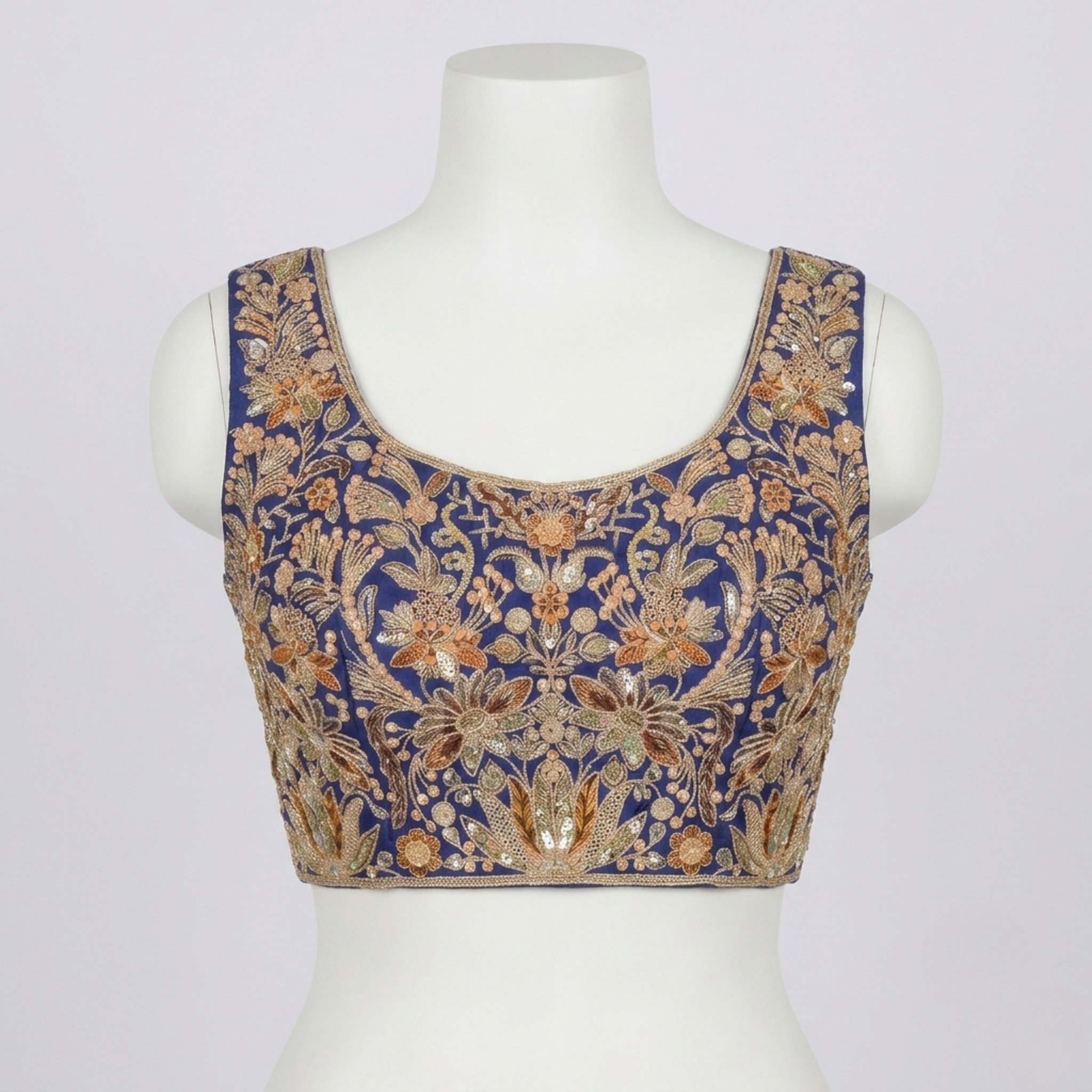 Zari Purple Blouse - Image 4