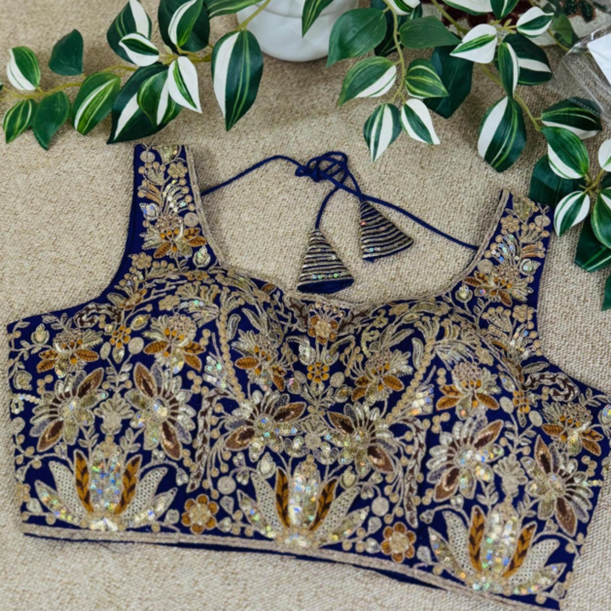 Zari Purple Blouse - Image 6