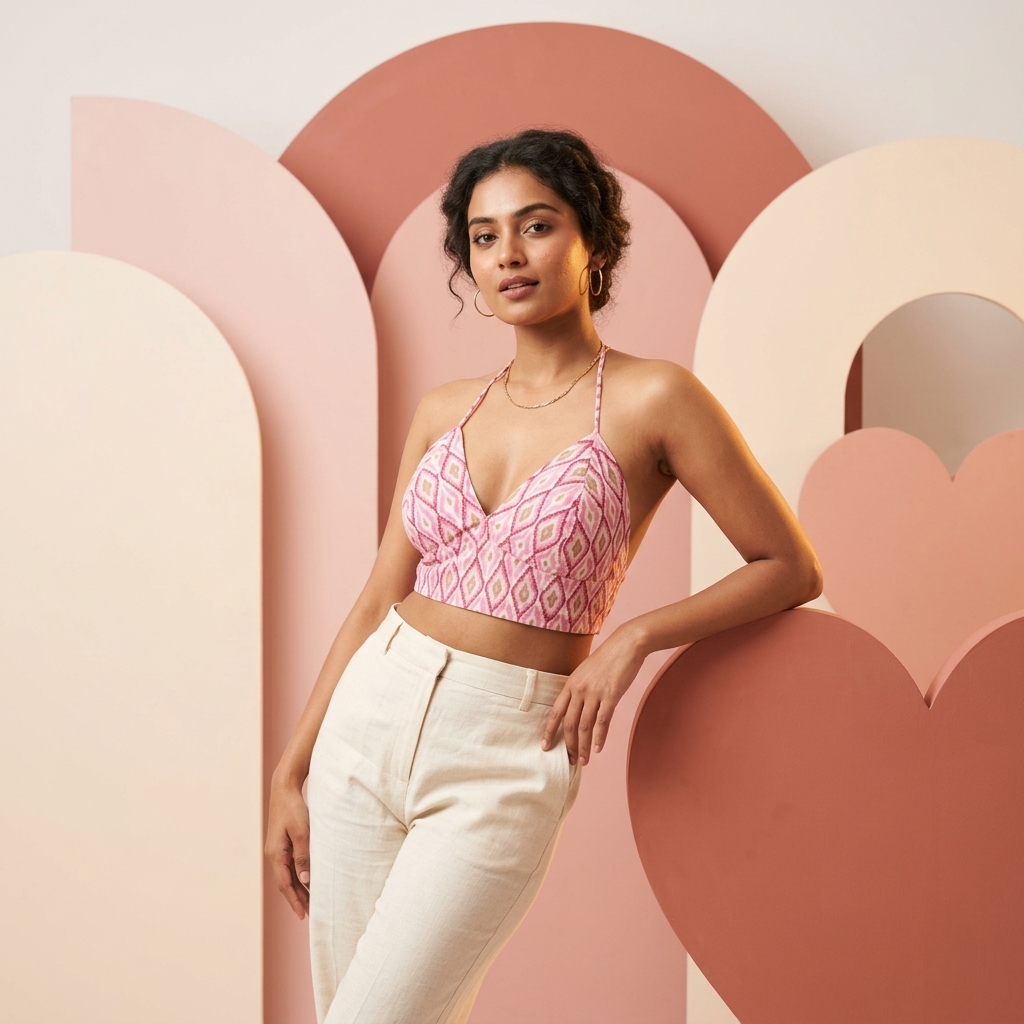 Blush Ikat Bralette - Image 5