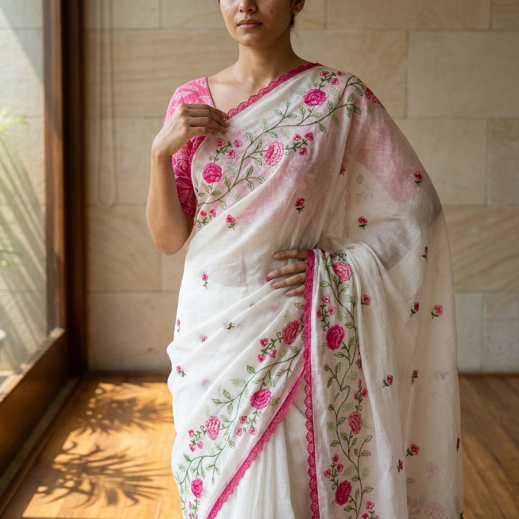 Chandni White Kota Doria - Edition 02 - Image 4