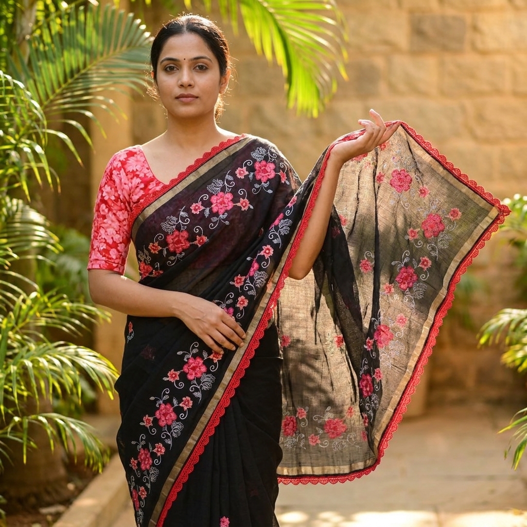 Kajal Black Kota Doria - Edition 01 - Image 4