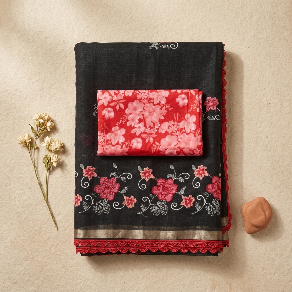 Kajal Black Kota Doria - Edition 01 - Image 3