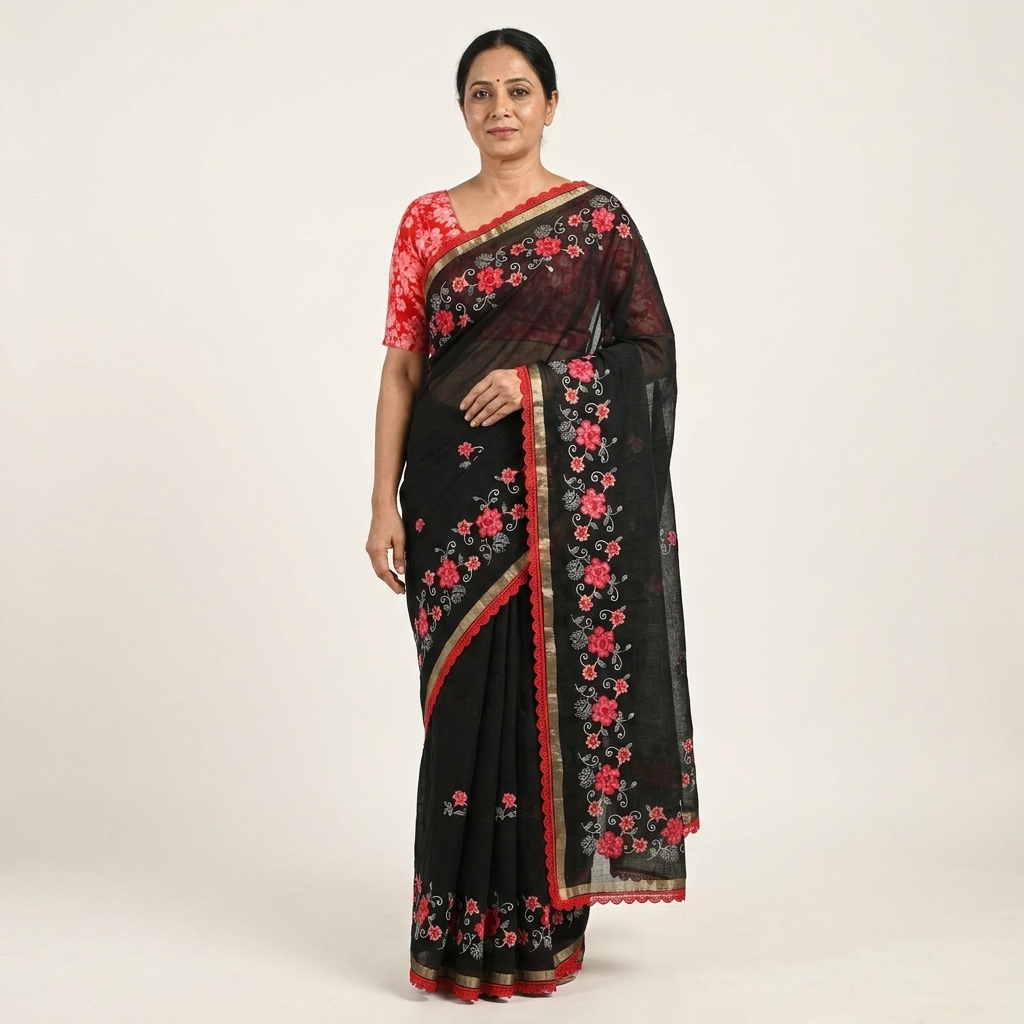 Kajal Black Kota Doria - Edition 01 - Image 2