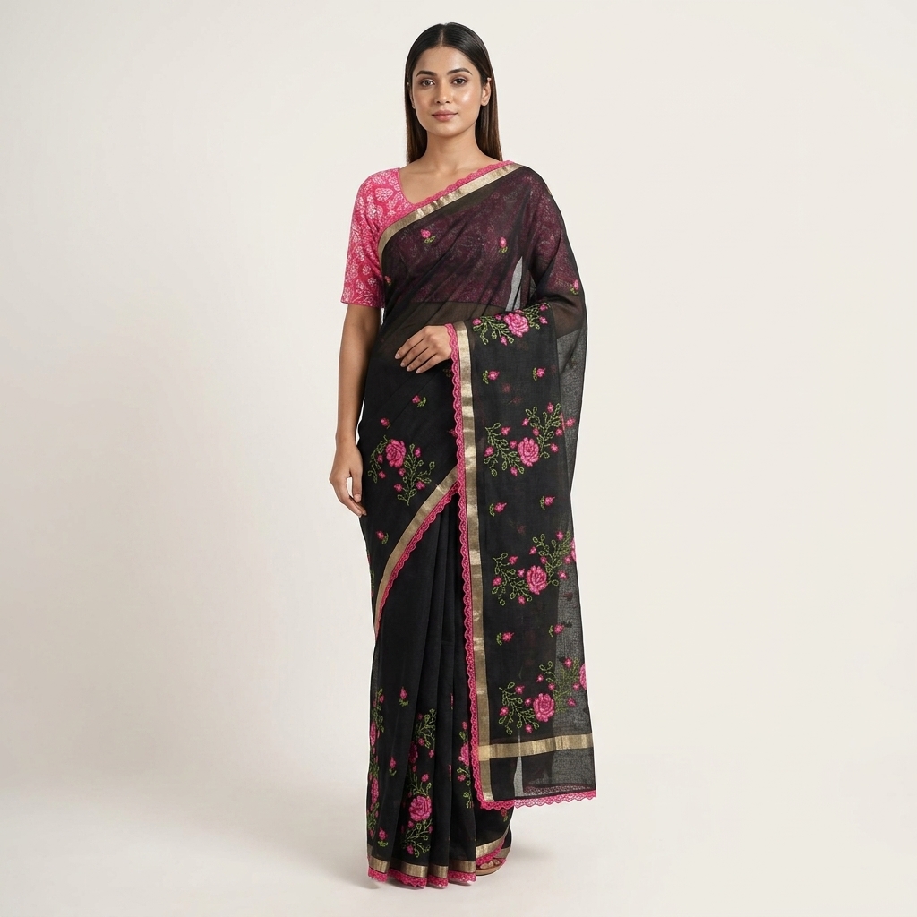 Kajal Black Kota Doria - Edition 02 - Image 2