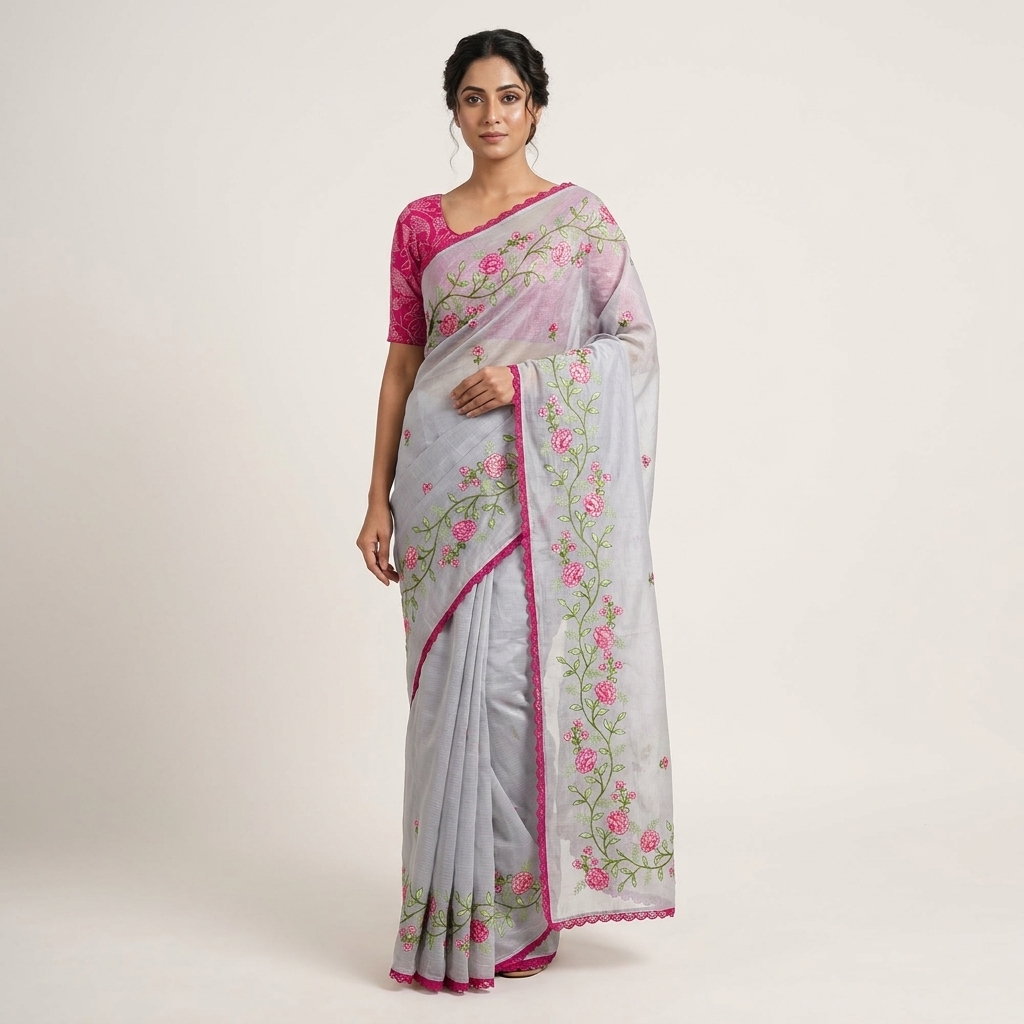 Megha Grey Kota Doria - Image 2