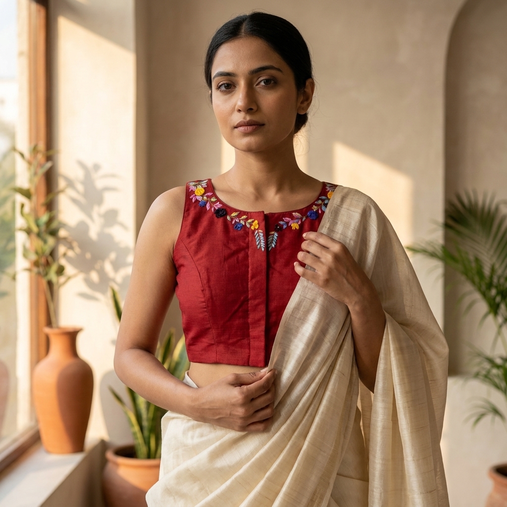 Red Petal Blouse - Image 5