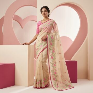 Sandhya Beige Kota Doria - Edition 01