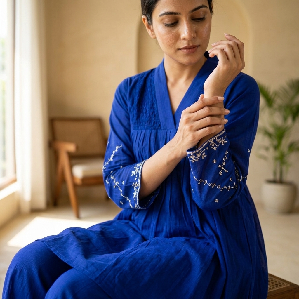 Utsav 3 piece set in Royal Blue