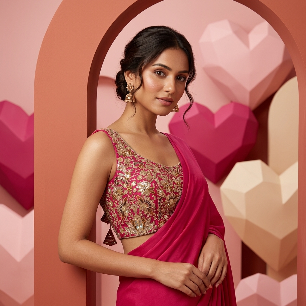 Zari Pink Blouse